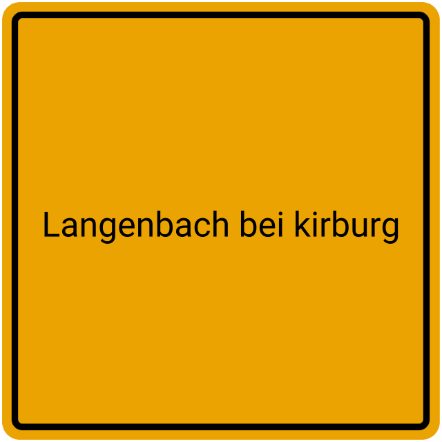 Meldebestätigung Langenbach bei Kirburg